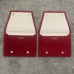 Cartier jewelry travel pouch